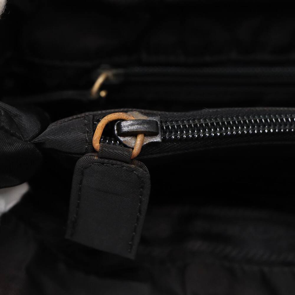 PRADA Tote Bag Nylon Silver Black - Picture 10 of 16